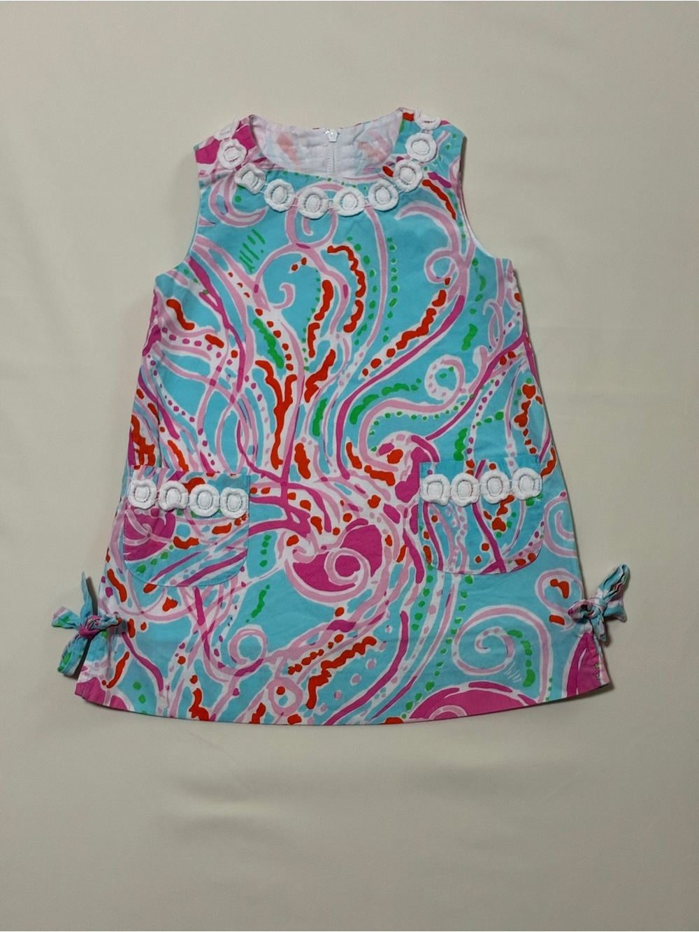 Lilly Pulitzer bright colorful sleeveless dress; toddler; size 2